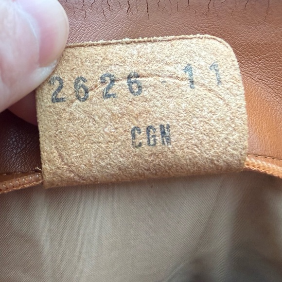 Longchamp Vintage Au Sultan Camel Leather Crossbody Bag Made in France - Picture 9 of 15